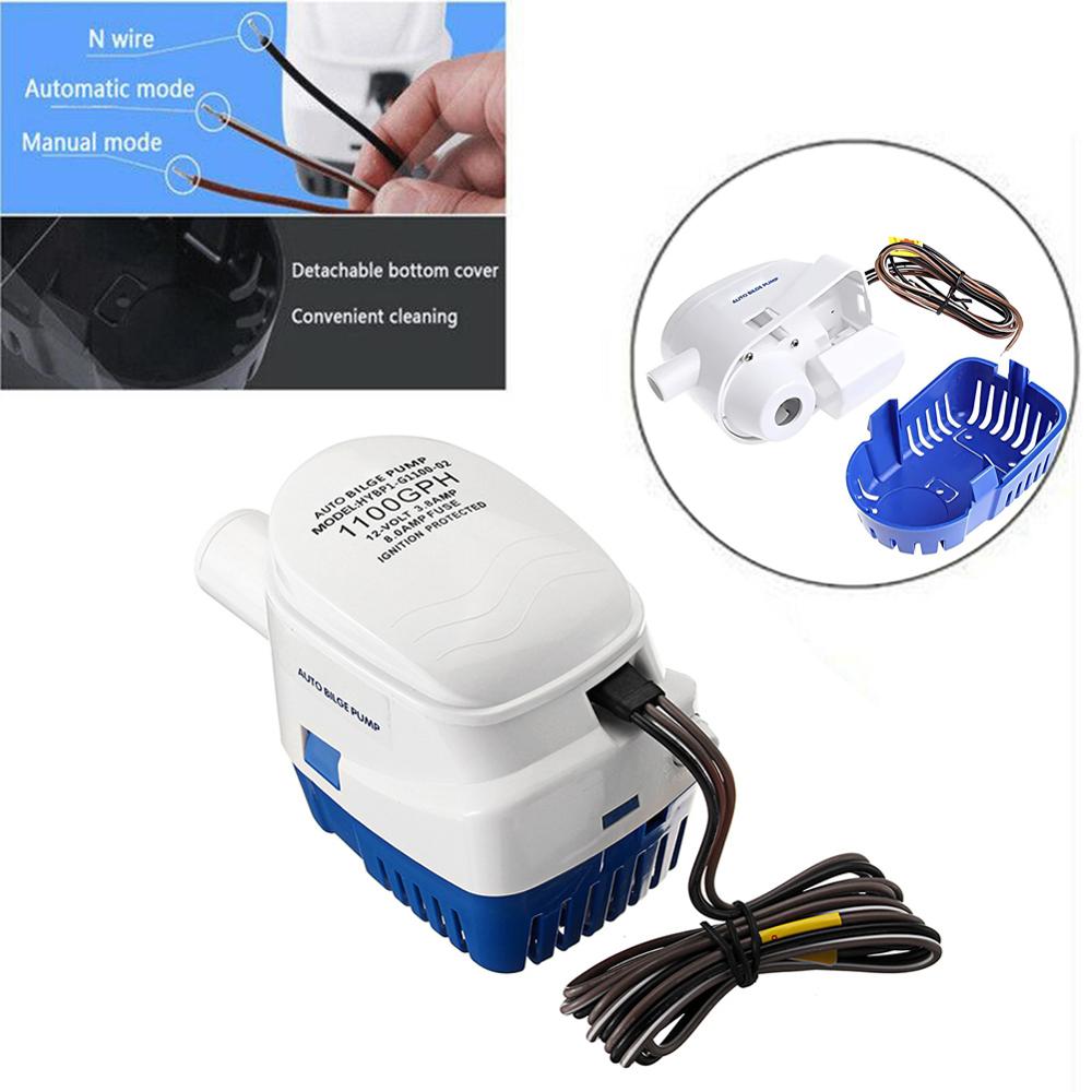 1100GPH Automatic boat bilge pump 12V Electric Marine Pump