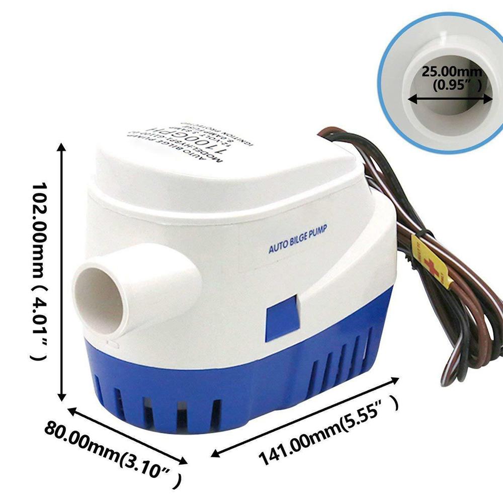 1100GPH Automatic boat bilge pump 12V Electric Marine Pump