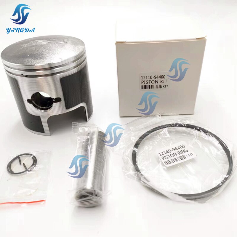 Piston Kit Std With Rings Replace for Suzuki Outboard Engine 40HP DT40 DT40C 79MM 12110-94400