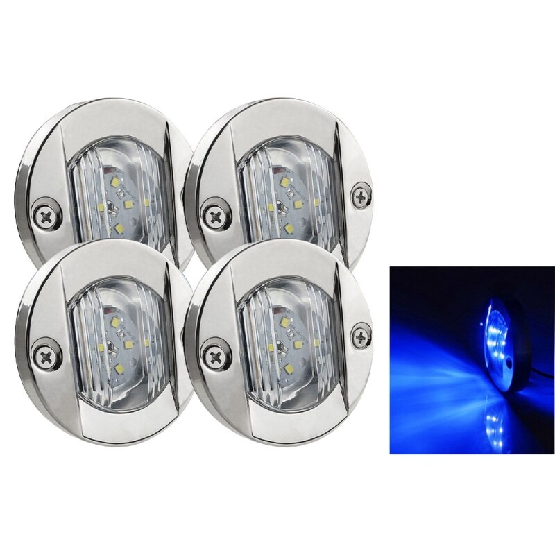 4 PIECE 12V LED Lights Interior Deck Transom