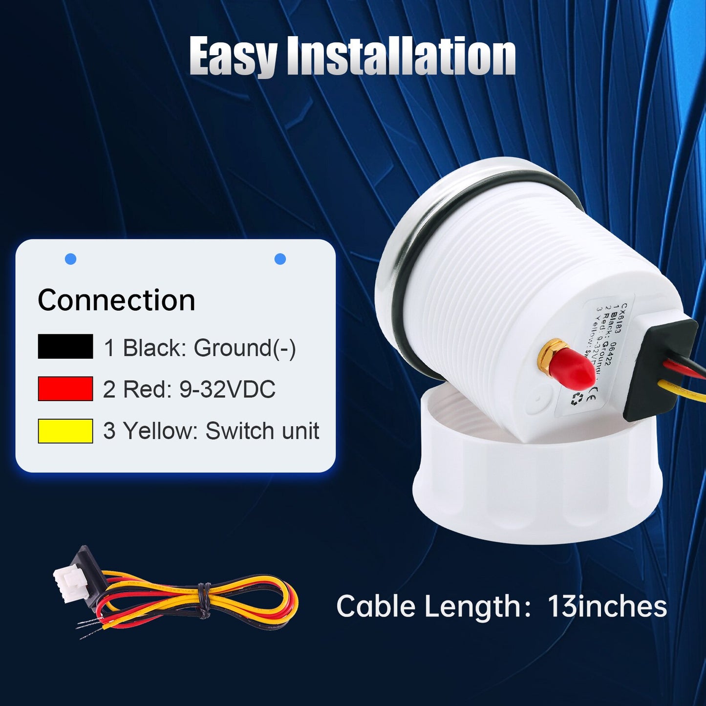 52MM GPS Speedometer With GPS Antenna