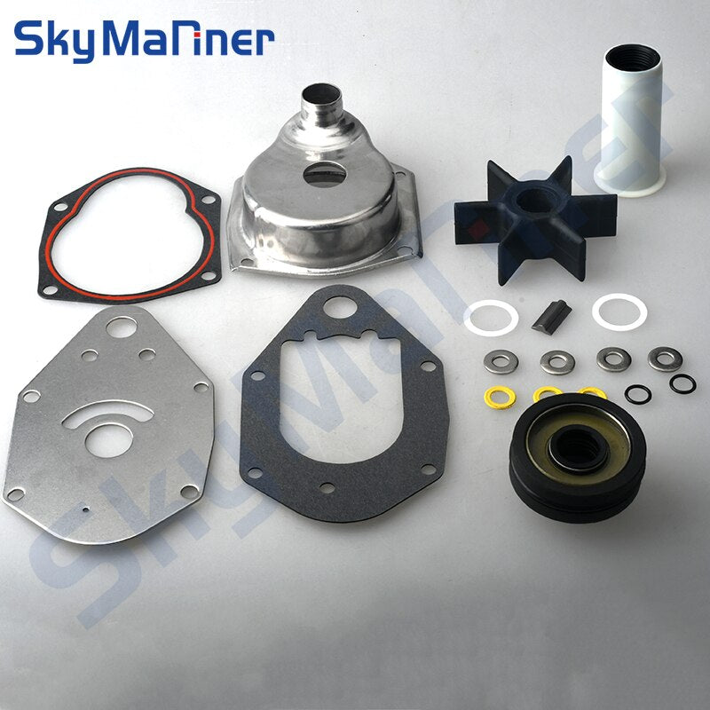 Mercury Water Pump Impeller Kit With Housing 2/4stroke 40/45/50/60HP Outboard 46-812966A12 46-812966A11