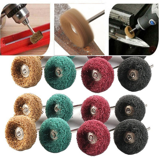 Mini Drill Bit Nylon Abrasive Brush Wire Buffing Polishing Wheel