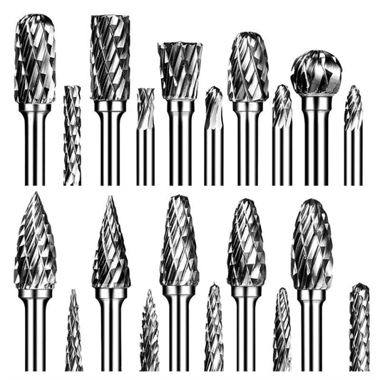 10pcs/Set Shank Tungsten Carbide Bur Bits For Metal Milling